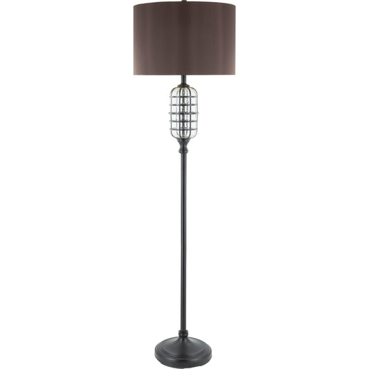 Letty Lamp - 25181 by Surya in charcoal, dark grey and painted. Made from polyester, metal in a modern style.