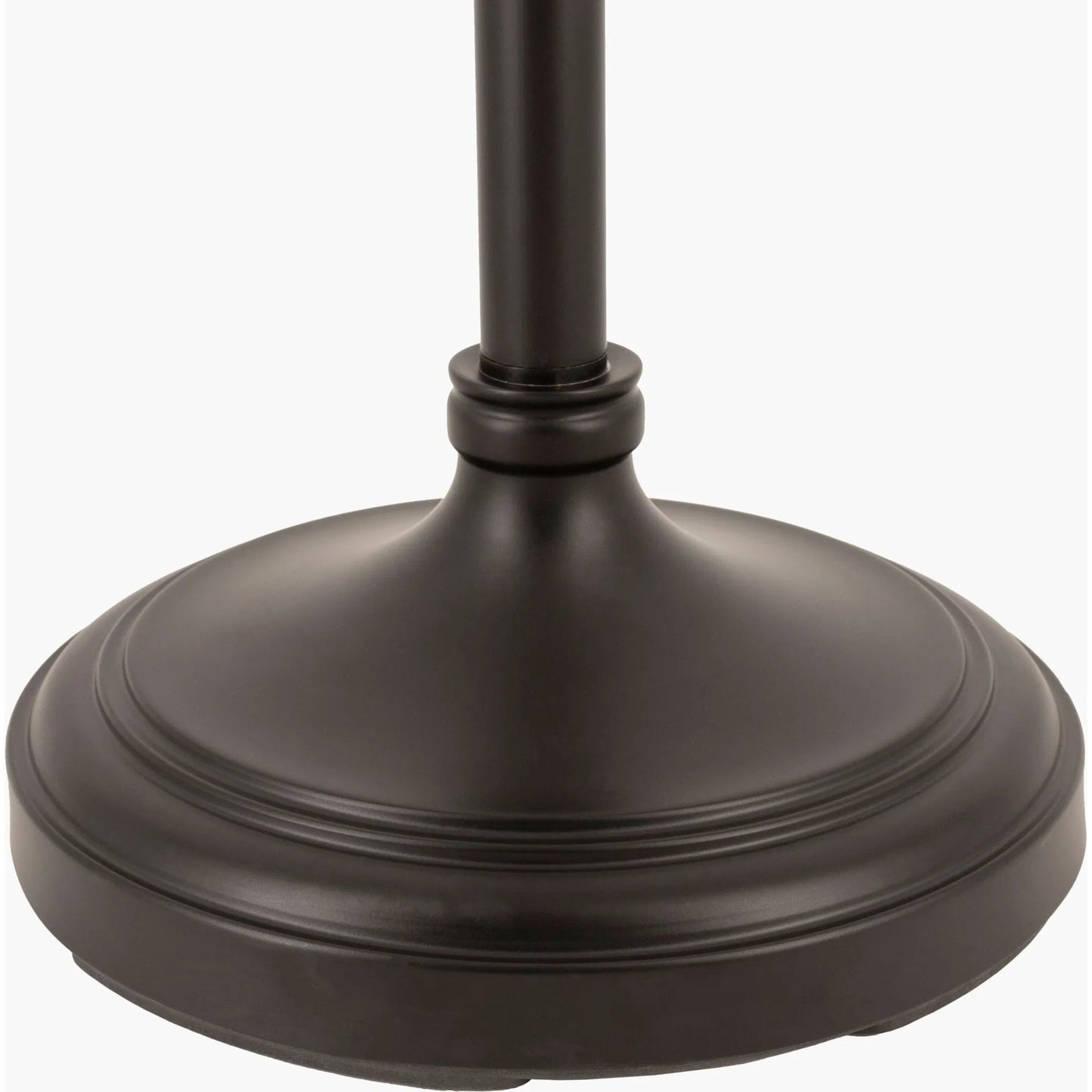 002 SI-1905615 | Closeup | Letty Lamp - 25181 by Surya in translucent, black, metallic silver, white, brown and painted. Made from polyester, metal in a modern style.