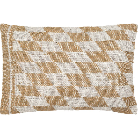 Lewis Pillow - 12951 by Surya in medium brown, light gray. Made from 80% viscose, 20% modal, 100% cotton in a eclectic & global style.