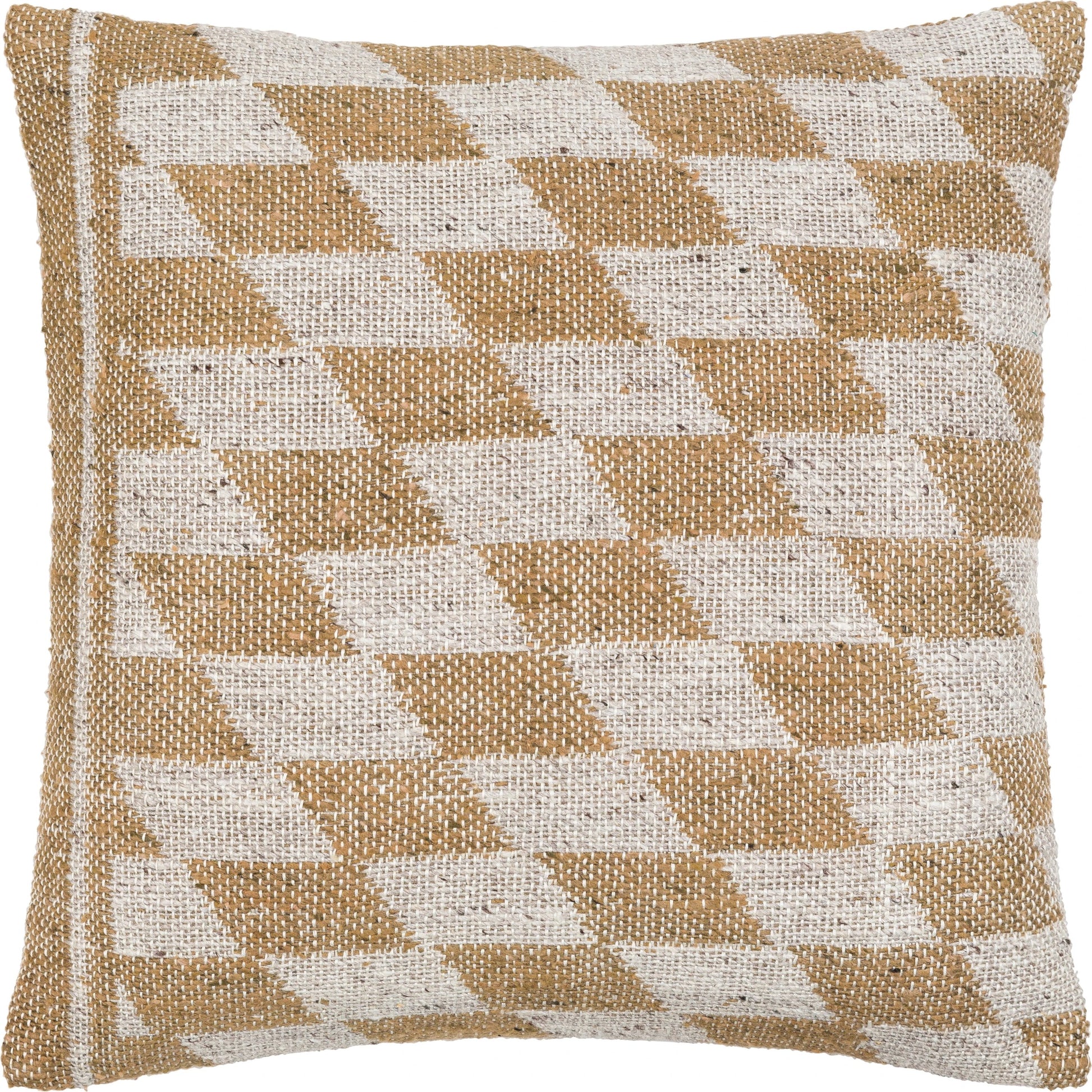 Lewis Pillow - 12951 by Surya in medium brown, light gray. Made from 80% viscose, 20% modal, 100% cotton in a eclectic & global style.