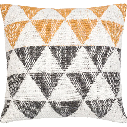 Lewis Pillow - 13073 by Surya in charcoal, cream. Made from 80% viscose, 20% modal, 100% cotton in a eclectic & global style.