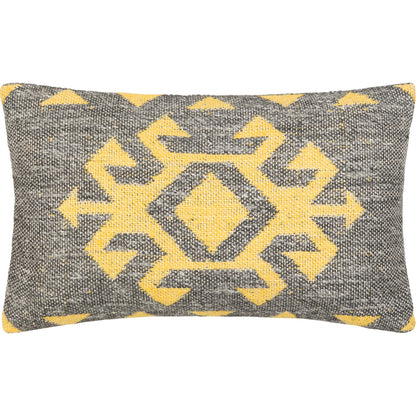 Lewis Pillow - 17991 by Surya in black, charcoal. Made from 80% viscose, 20% modal, 100% cotton in a eclectic & global style.