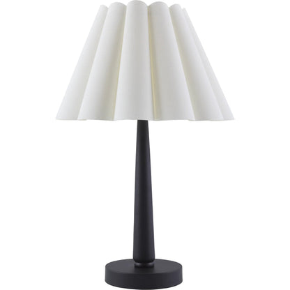 Leynar Accent Table Lamp by Livabliss. Made from iron, linen, polystyrene in a modern style.