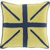 Lime, Navy / Down Feather / 18" x 18"