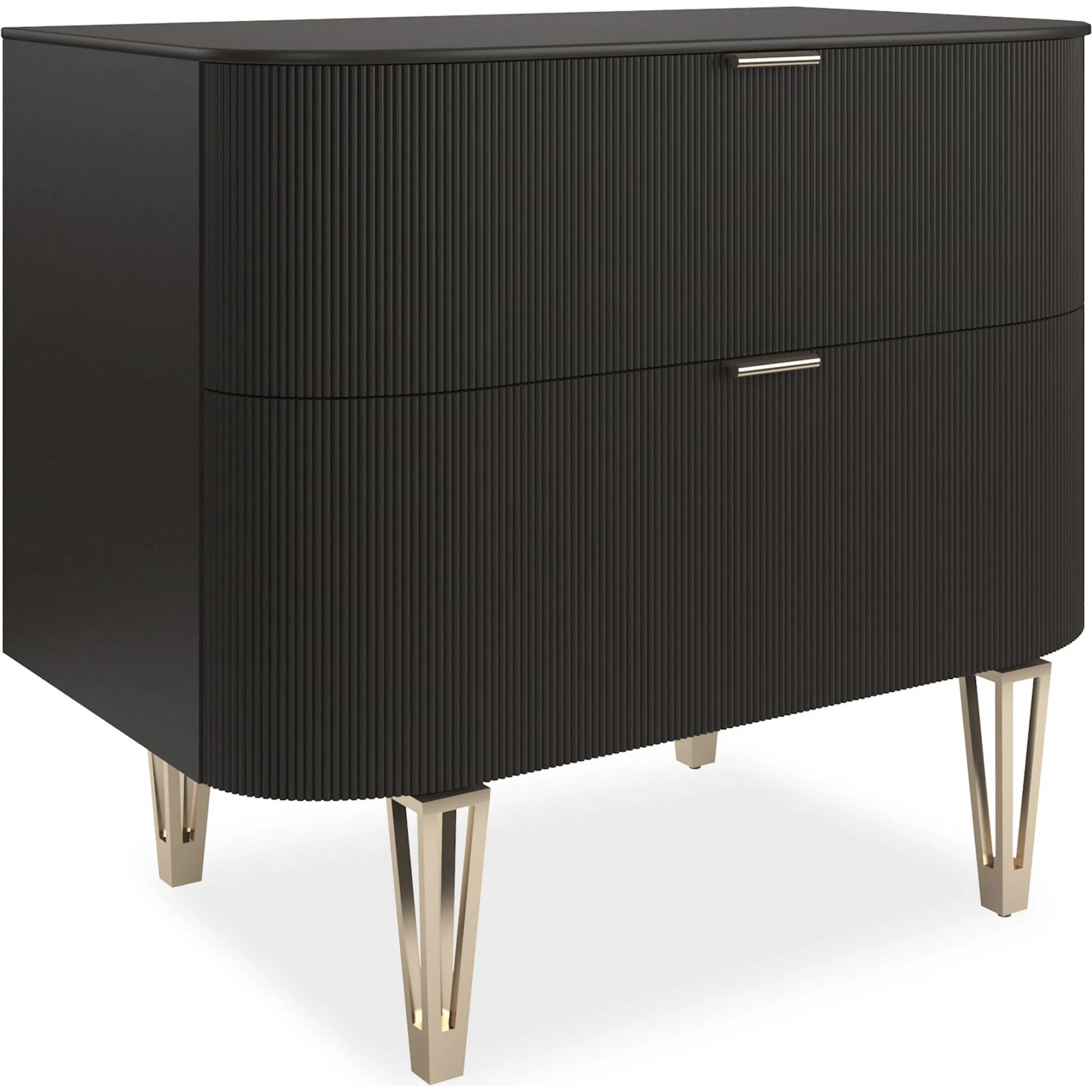 True Love 2-Drawer Nightstand by Caracole. Made from birch in a transitional style.