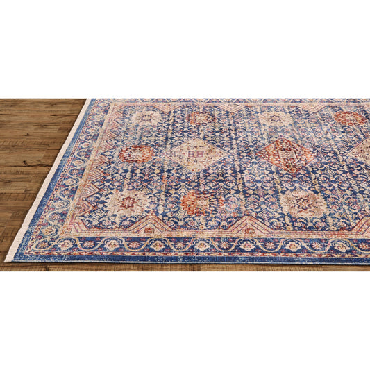 Torina Traditional Oriental Rug - 3878F by Feizy in blue, red, gold. Made from viscose in a unique style.