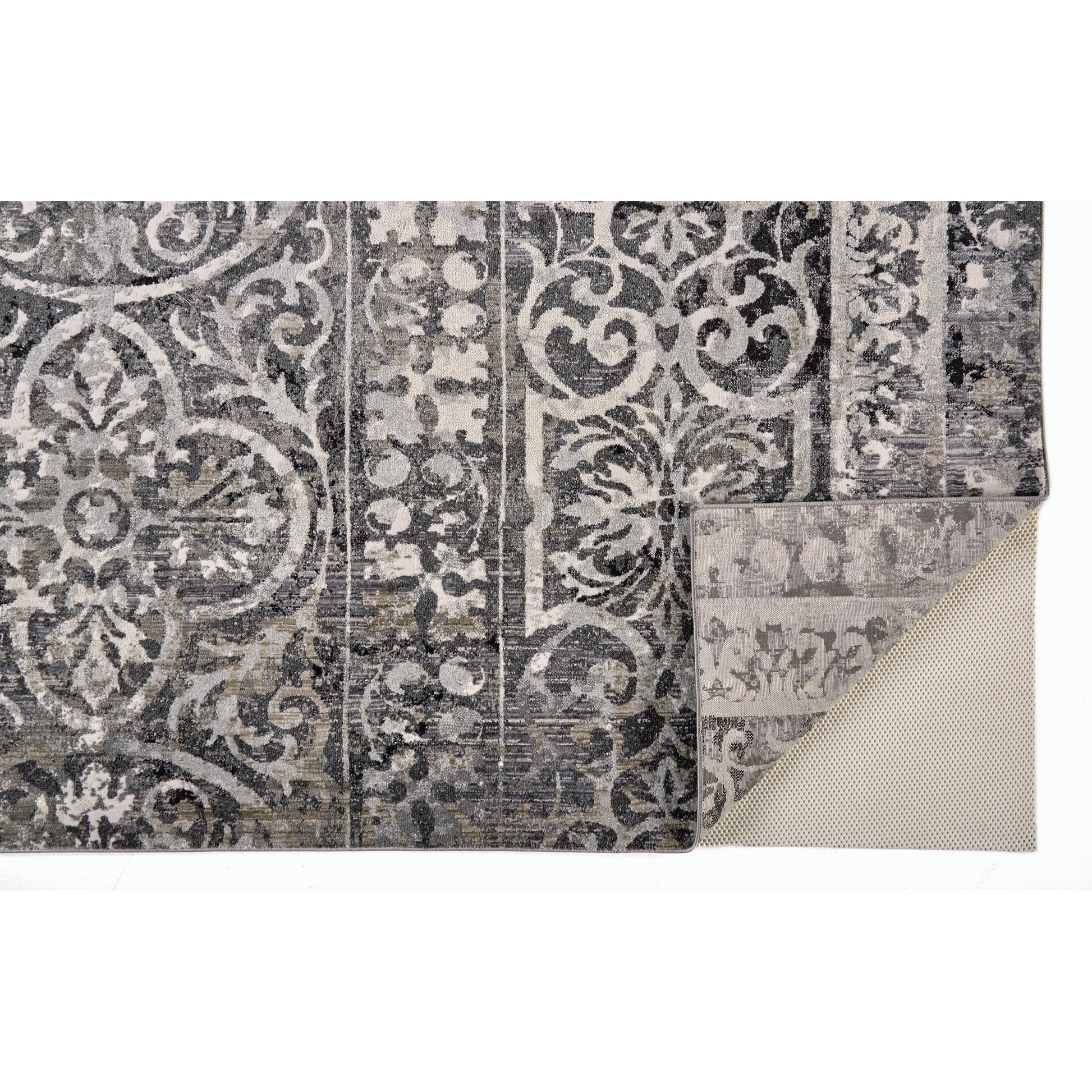 Kano Transitional Rug - 8643871F by Feizy in gray, ivory, taupe. Made from polypropylene, polyester in a unique style.