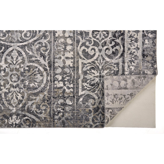 Kano Contemporary Rug - 3872F by Feizy in gray, taupe. Made from polypropylene, polyester in a unique style.
