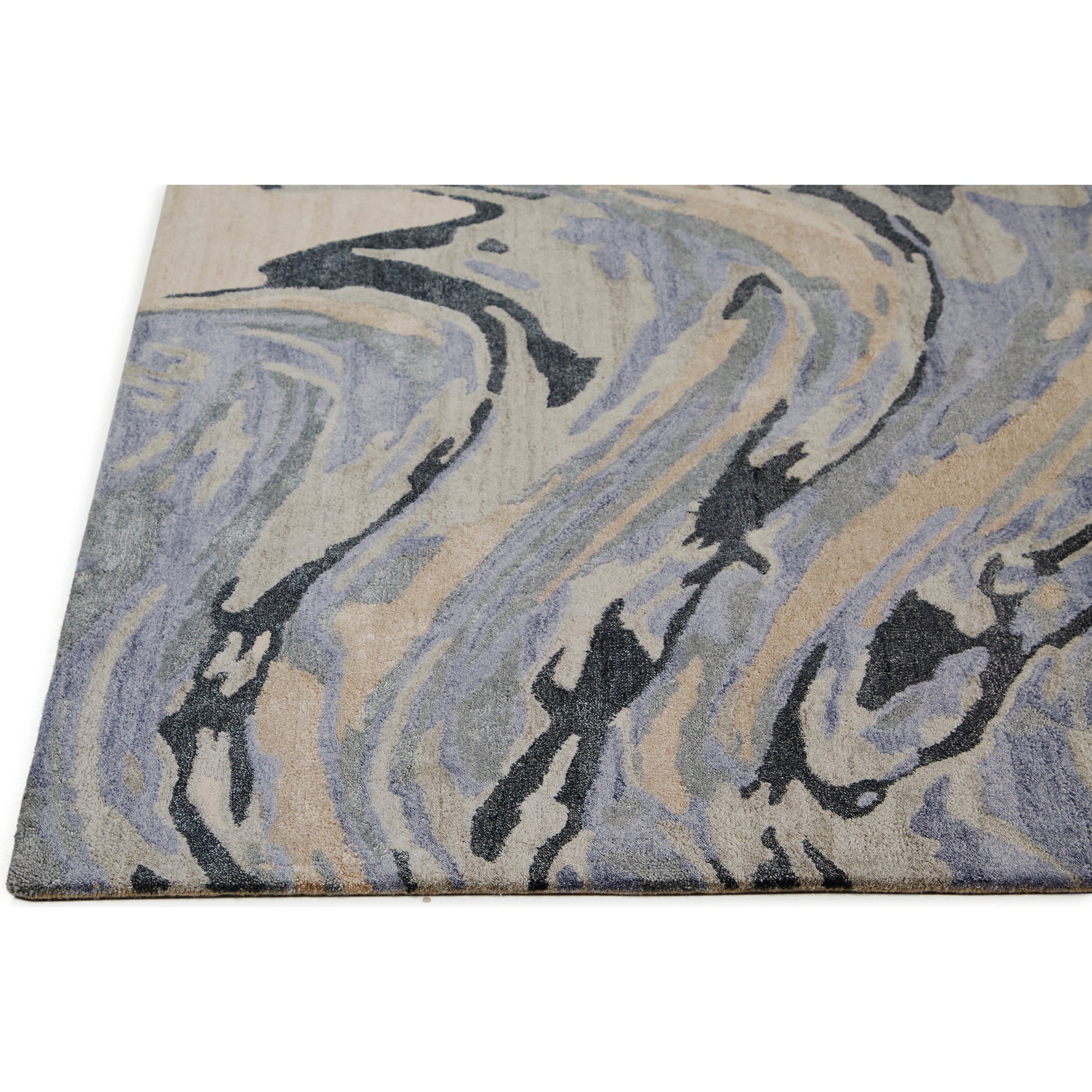 Dryden Transitional Rug - 8790F by Feizy in blue, gray, taupe. Made from viscose, wool in a unique style.