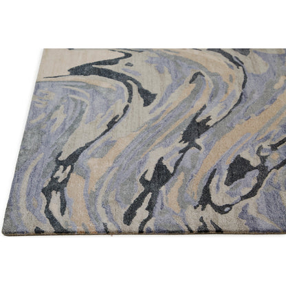 Dryden Transitional Rug - 8790F by Feizy in blue, gray, taupe. Made from viscose, wool in a unique style.