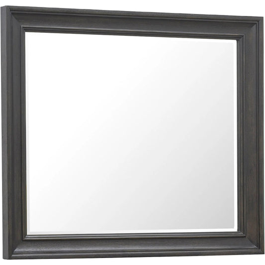 001 SI-2383570 | Primary Silo | Hickory Creek Dresser Mirror by Pulaski Furniture in brown velvet. Made from rubber wood, mirror in a unique style.