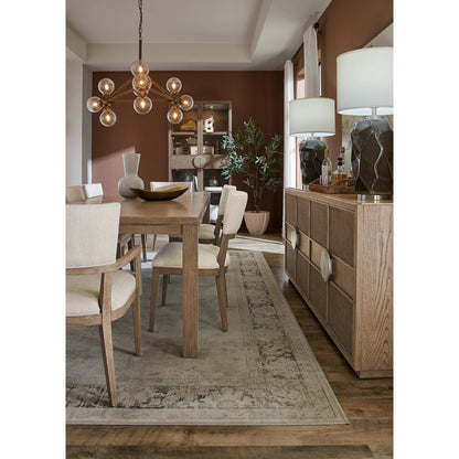 Sonnet Upholstered Side Chair by Hooker Furniture in beige and wren. Made from 92% polyester, 8% linen in a transitional style.