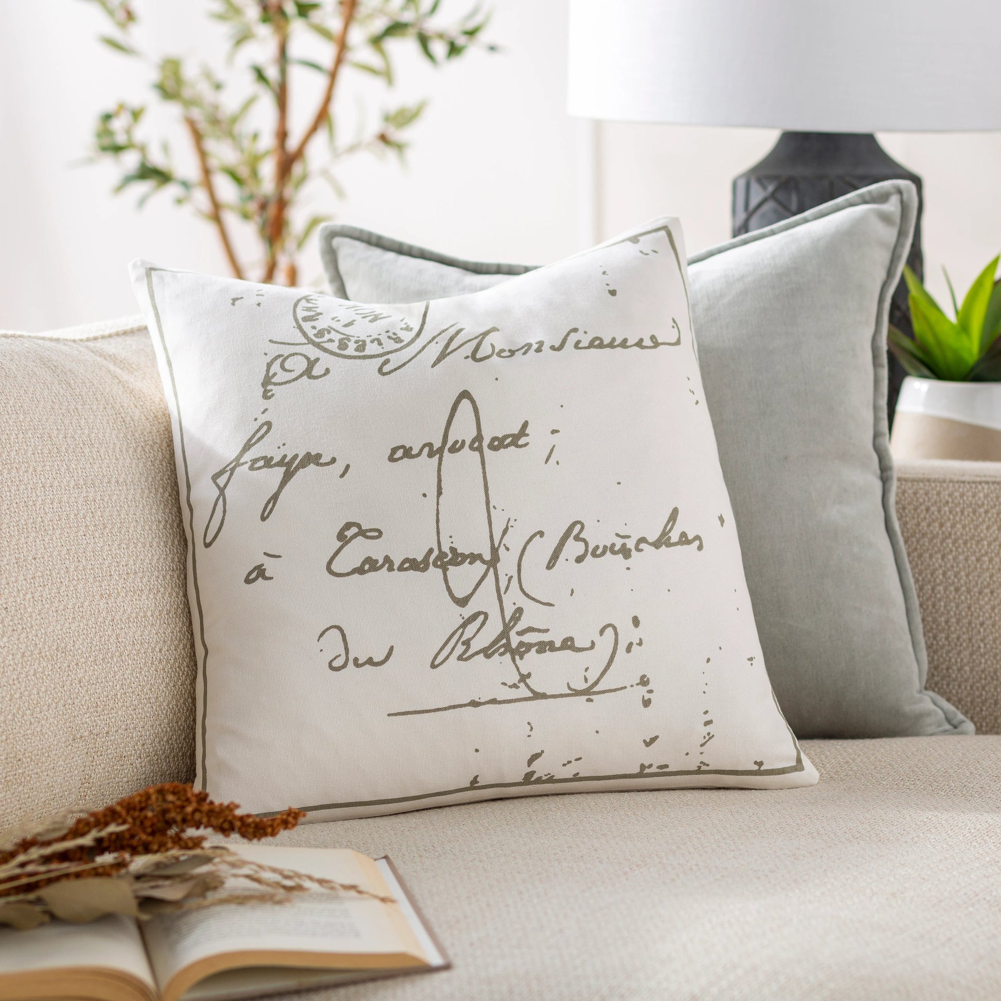 Montpellier Pillow - 8117 by Surya. Made from 100% cotton in a modern style.