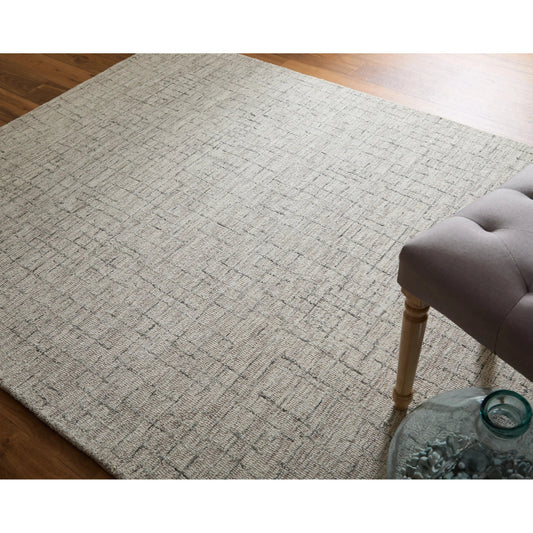 Belfort Transitional Solid Rug - 8667F by Feizy in ivory, gray, taupe. Made from wool in a unique style.