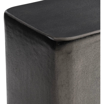 Juri Accent Table by Bernhardt in graphite. Made from metal in a modern style.