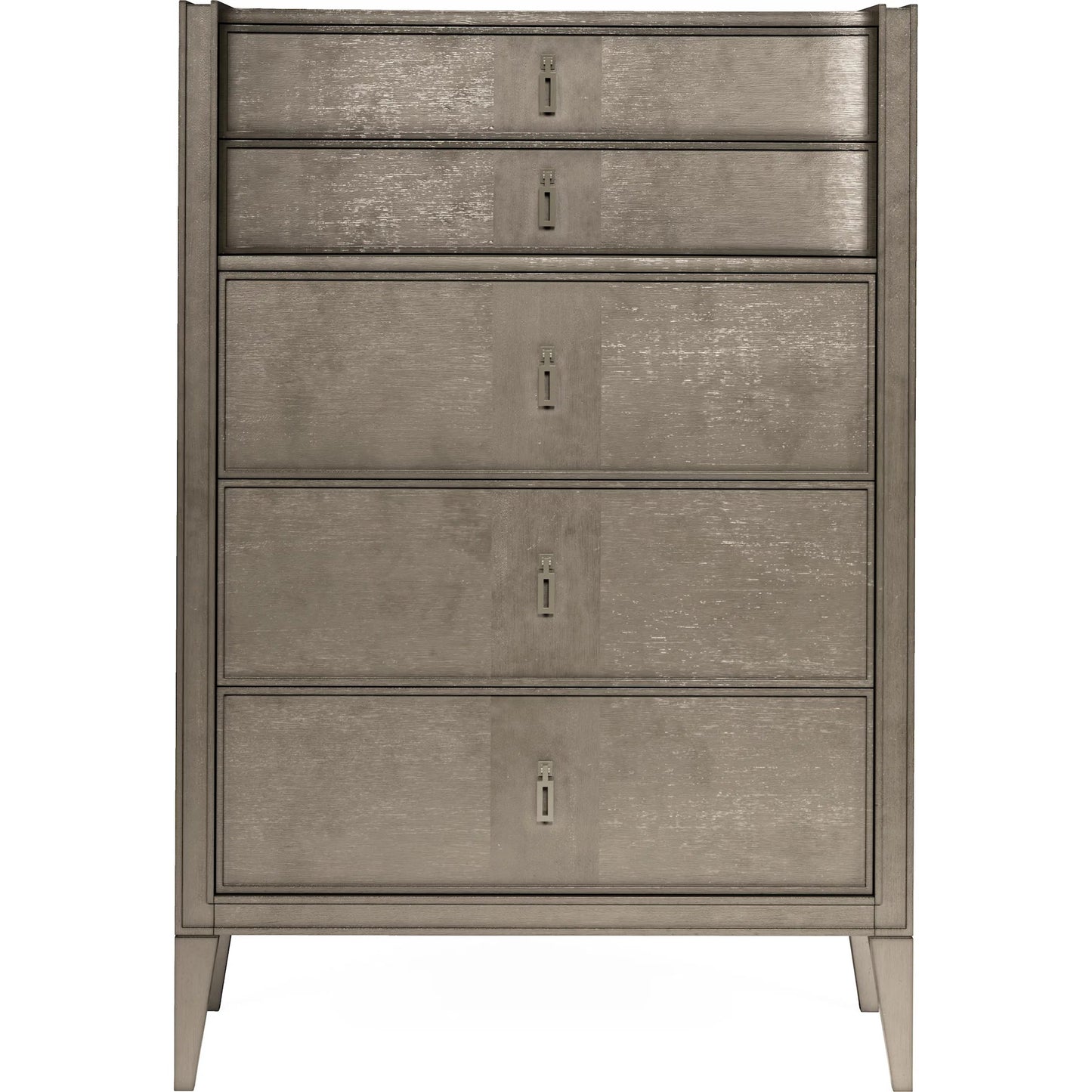 002 SI-2334434 | Additional Silo | Cove Drawer Chest by A.R.T. Furniture in grey and mica. Made from rubberwood solids, primavera veneers, metal in a transitional style.