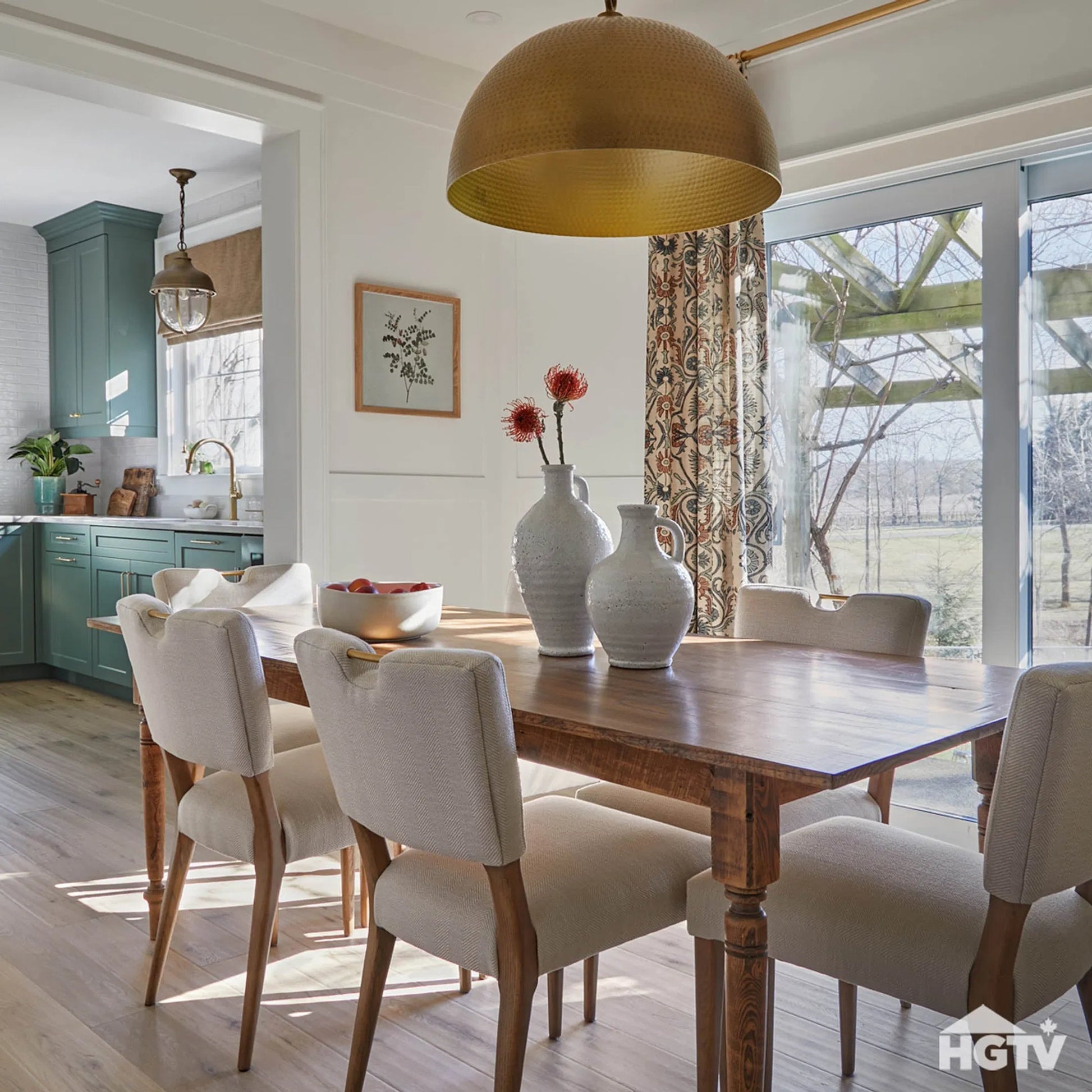 Luella Dining Chair by LH Imports in sandy beige/cool brown legs and brown. Made from ash, pu foam, polyester fiber, polyester in a modern style.