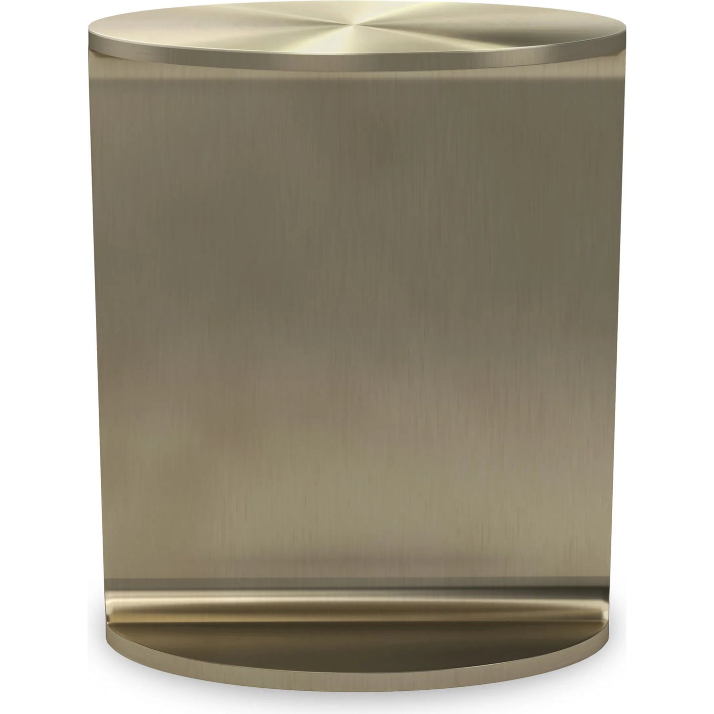 001 SI-2250584 | Additional Silo | Rivot Side Table by Caracole in brushed gold. Made from metal in a modern style.