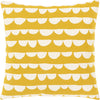 Bright Yellow, White / Down Feather / 18" x 18"