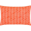 Burnt Orange, Cream / Down Feather / 20" x 13"