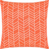 Burnt Orange, Cream / Down Feather / 18" x 18"