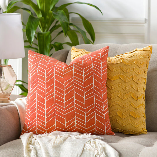 Lachen Pillow - 18158 by Surya. Made from 100% cotton in a modern style.