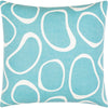 Teal, Cream / Down Feather / 18" x 18"
