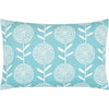Teal, Cream / Down Feather / 20" x 13"