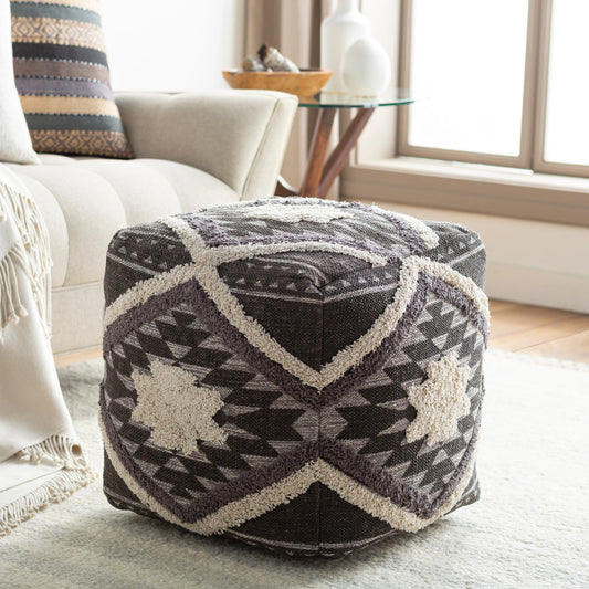 Lachlan - 28382 by Livabliss in dark brown, black. Made from 100% cotton, 100% polybeads in a eclectic & global style.