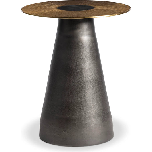 Alto Accent Table by Bernhardt in black nickel. Made from metal in a modern style.