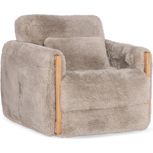 Meridian Swivel Chair by Hooker Furniture in yakity yak granite. Made from 100% polyester in a unique style.