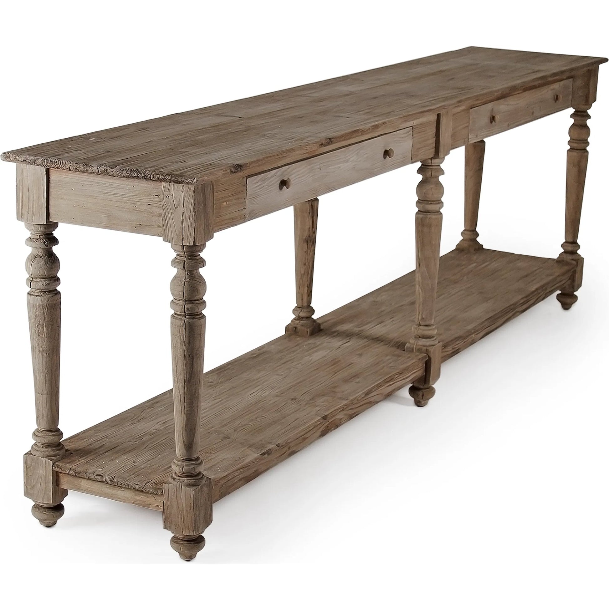 The Hague Console by Zentique in dry natural elm and elm, pine. Made from unique in a cottage & farmhouse style.