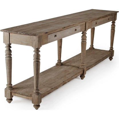 The Hague Console by Zentique in dry natural elm and elm, pine. Made from unique in a cottage & farmhouse style.