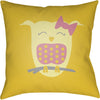 Bright Yellow, Bright Pink, Medium Gray / 18" x 18"