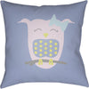Bright Yellow, Medium Gray, Bright Blue / 18" x 18"