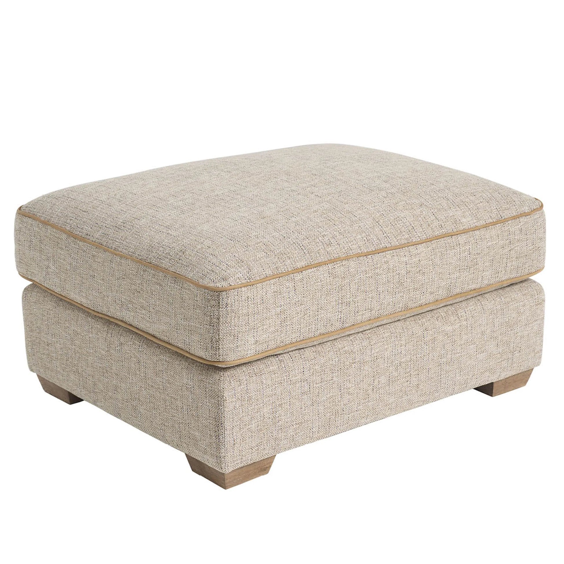 Liam Ottoman by Universal Furniture in fargo birch. Made from 100% polyester in a transitional style.