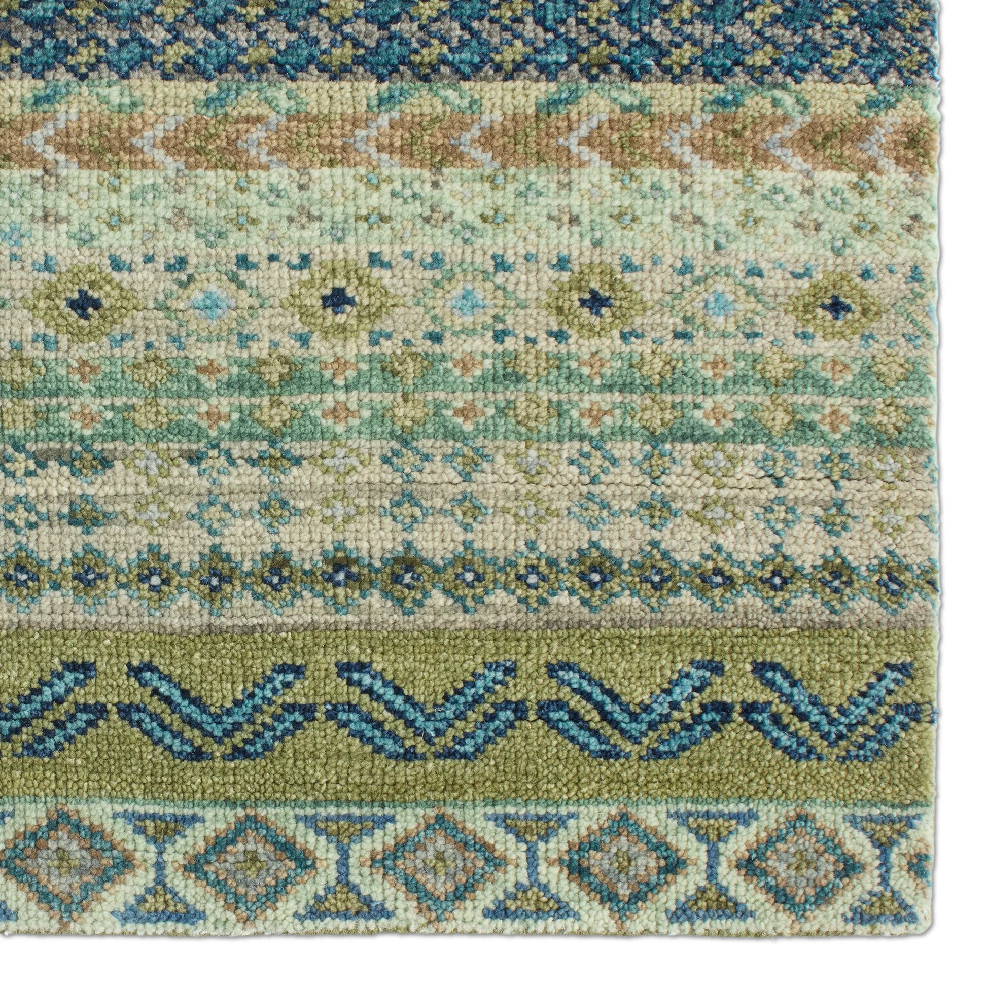 Liberty LIB15 Rug by Jaipur Living in green, blue. Made from 100% wool in a unique style.