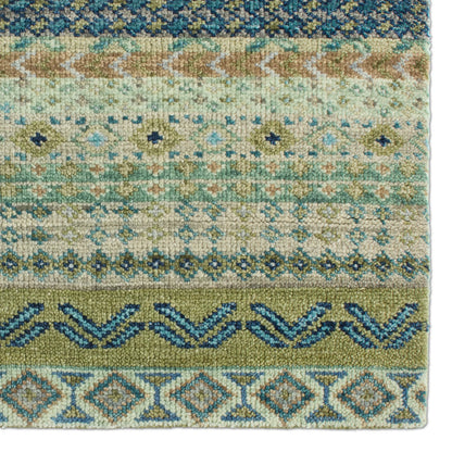 Liberty LIB15 Rug by Jaipur Living in green, blue. Made from 100% wool in a unique style.