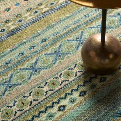 Liberty LIB15 Rug by Jaipur Living in green, blue. Made from 100% wool in a unique style.
