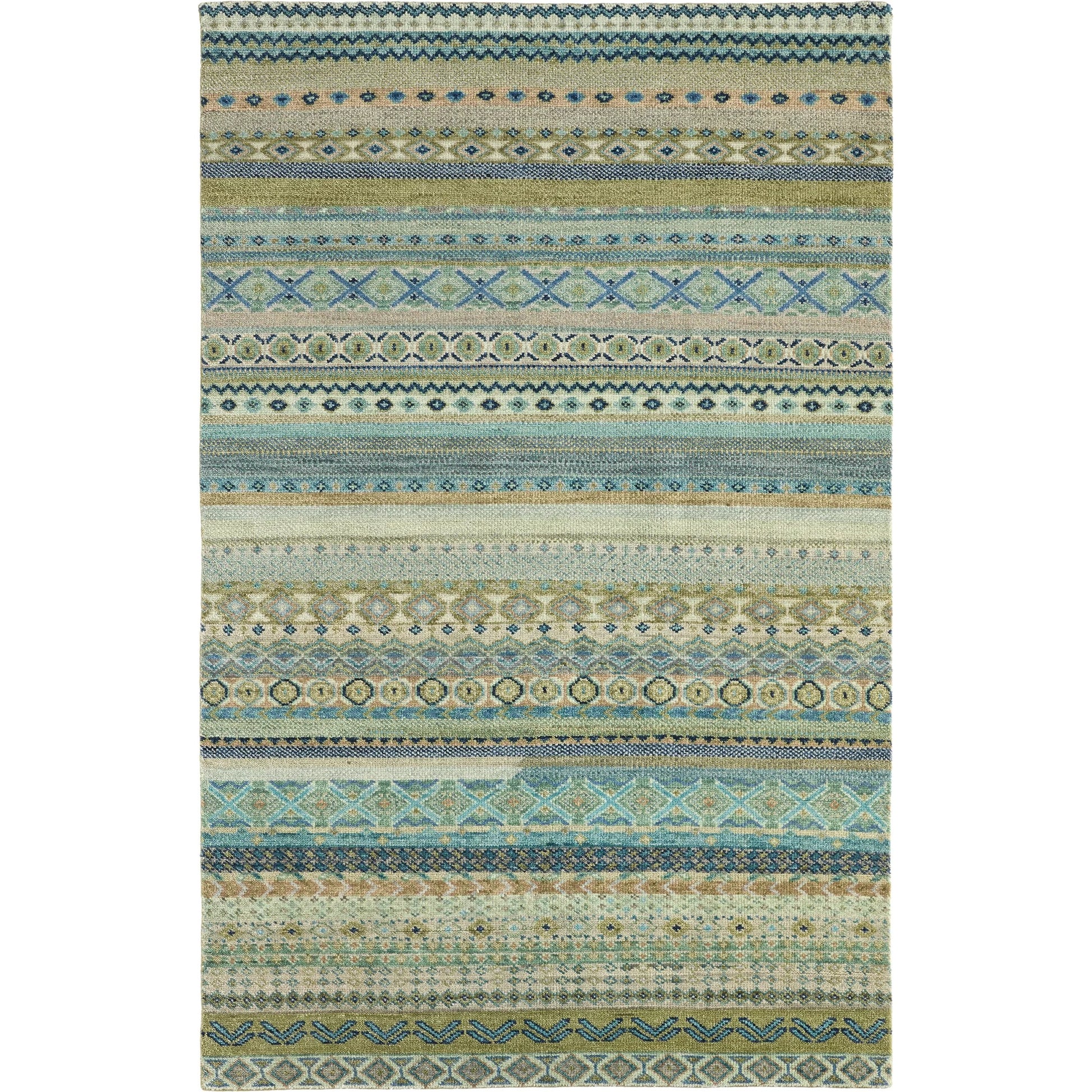 Liberty LIB15 Rug by Jaipur Living in green, blue. Made from 100% wool in a unique style.
