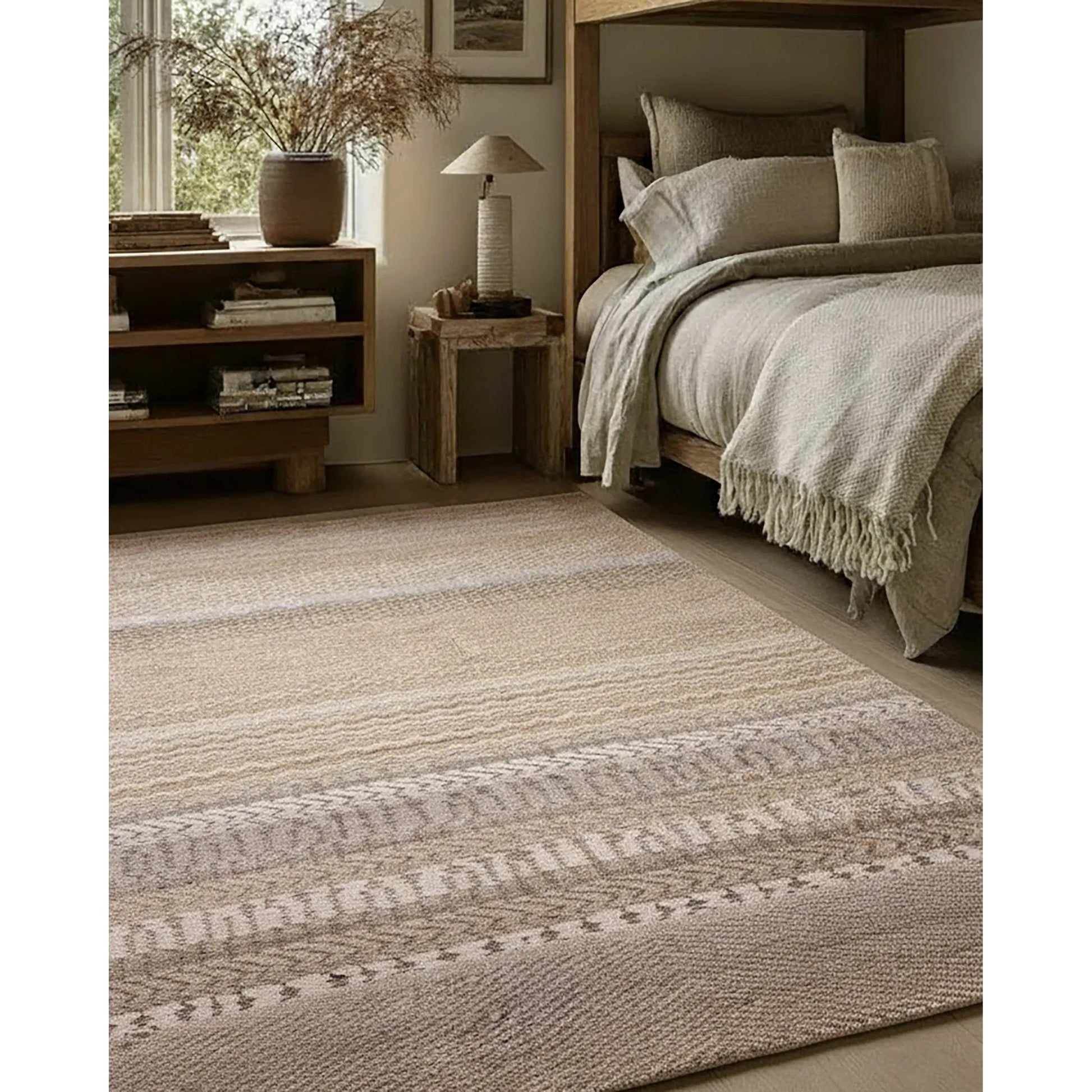 Liberty LIB16 Rug by Jaipur Living in yellow, gold, tan, beige. Made from 100% wool in a unique style.