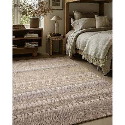 Liberty LIB16 Rug by Jaipur Living in yellow, gold, tan, beige. Made from 100% wool in a unique style.