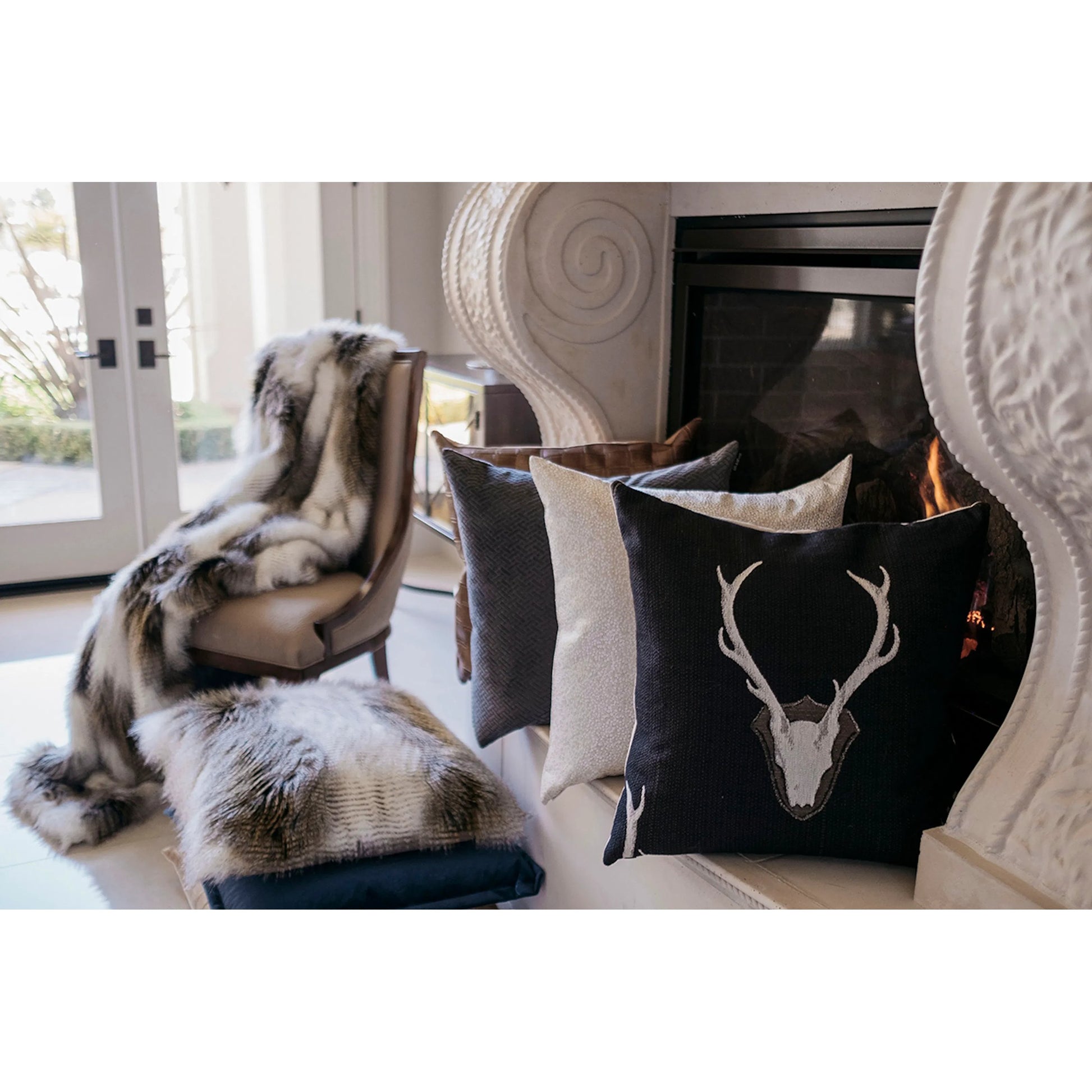 Uncle Buck Pillow by DV Kap Home. Made from 82.85% cotton, 17.15% polyester in a cottage & farmhouse style.