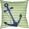 Lime Green, Navy / 18" x 18"