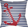 Navy, Red / 18" x 18"