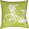 Lime Green, White / 18" x 18"