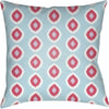 Light Blue, Pink / 18" x 18"