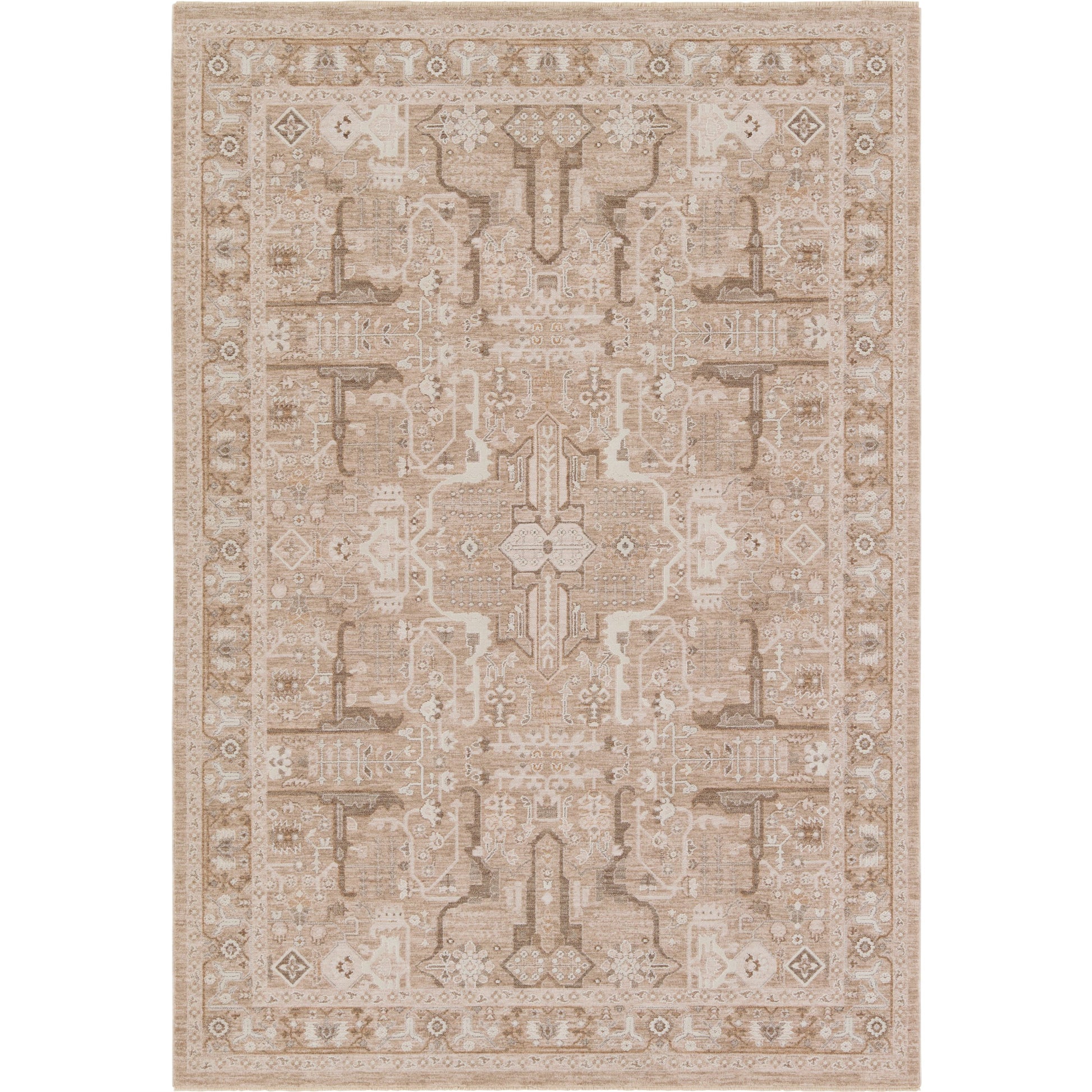 Lilit LIL04 Rug by Jaipur Living in beige, cream. Made from 90% polyester, 10% polypropylene in a unique style.