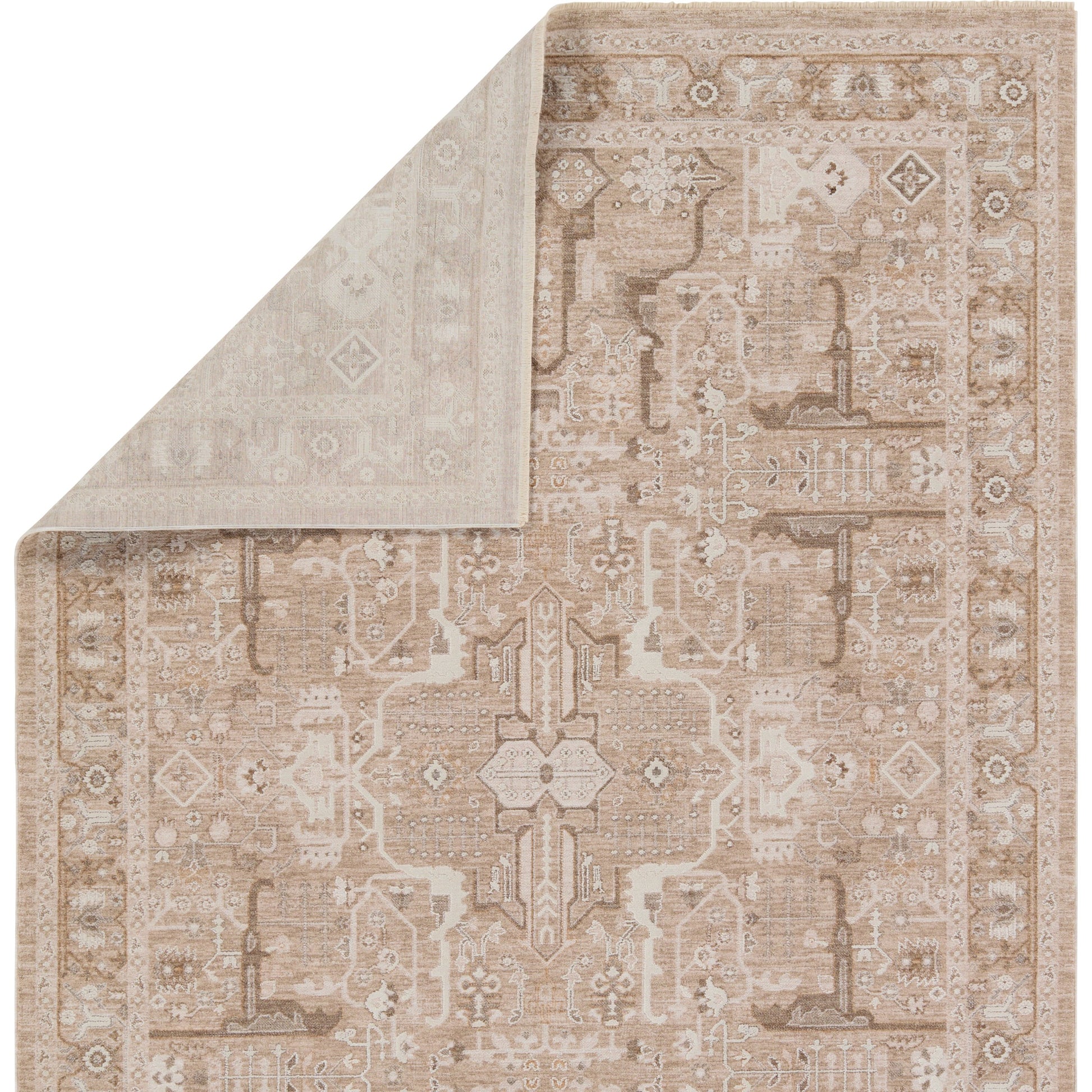 Lilit LIL04 Rug by Jaipur Living in beige, cream. Made from 90% polyester, 10% polypropylene in a unique style.