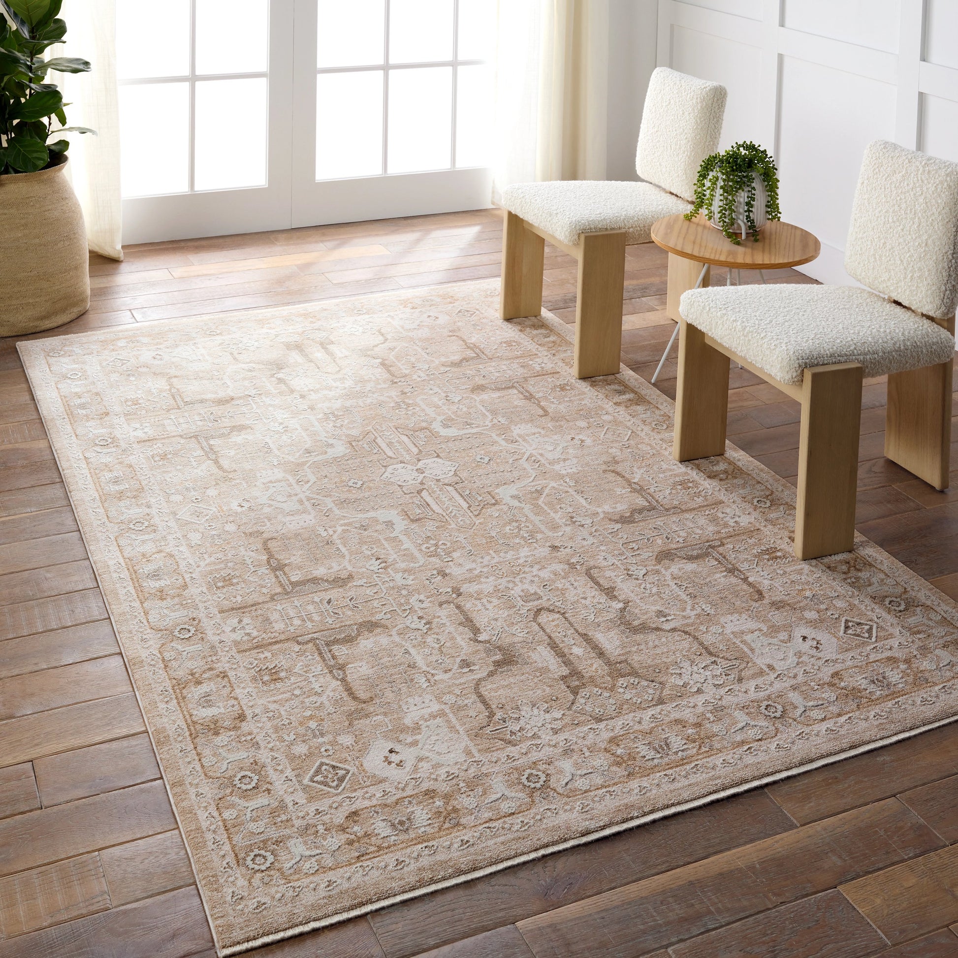Lilit LIL04 Rug by Jaipur Living in beige, cream. Made from 90% polyester, 10% polypropylene in a unique style.